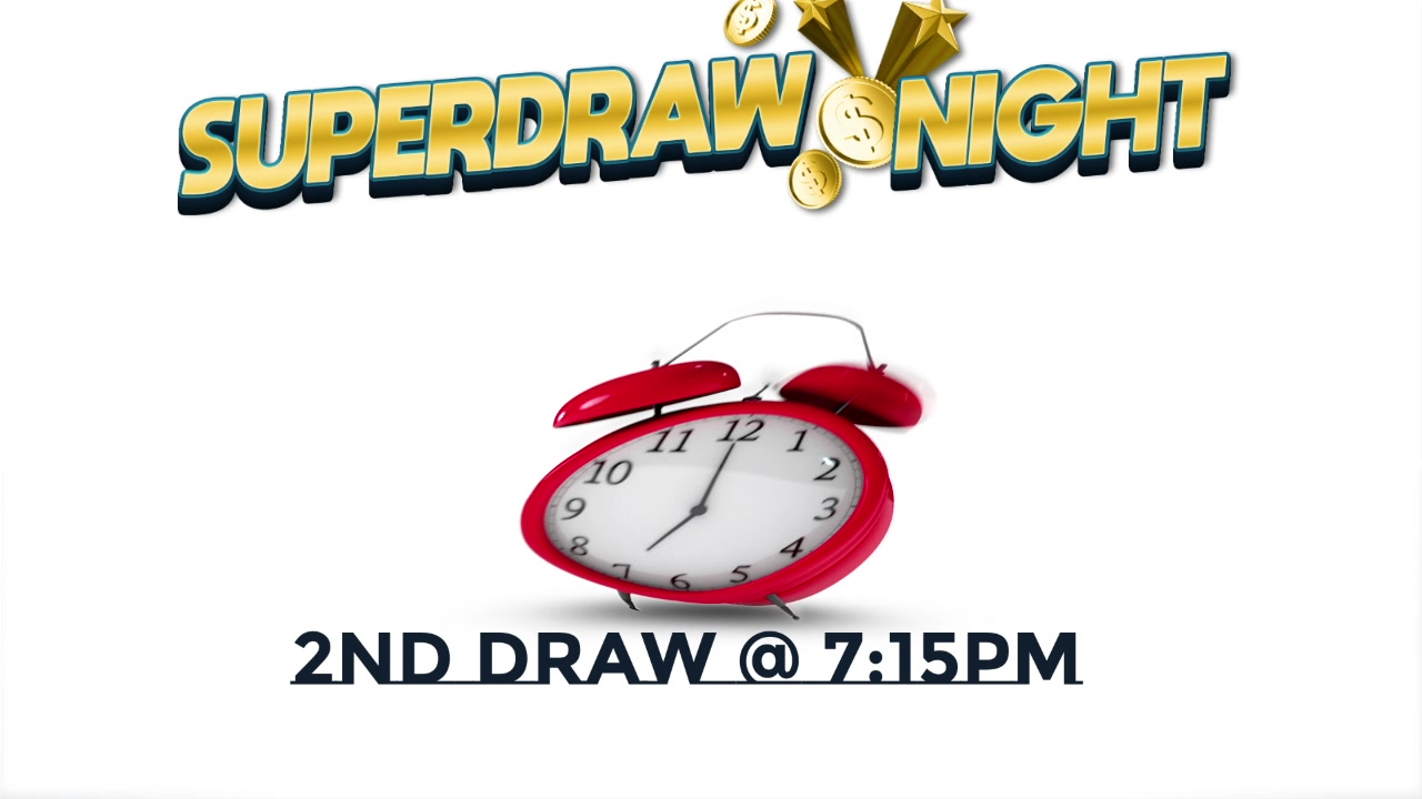 Featured image for “Don’t get caught out by the new SuperDraw Times this Wednesday – come and be part of a great community night – and you could go home a winner!!!”