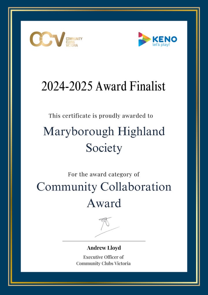 Featured image for “Community Collaboration Award Finalist: Australian Pipe Band Championships at Maryborough Highland Society”
