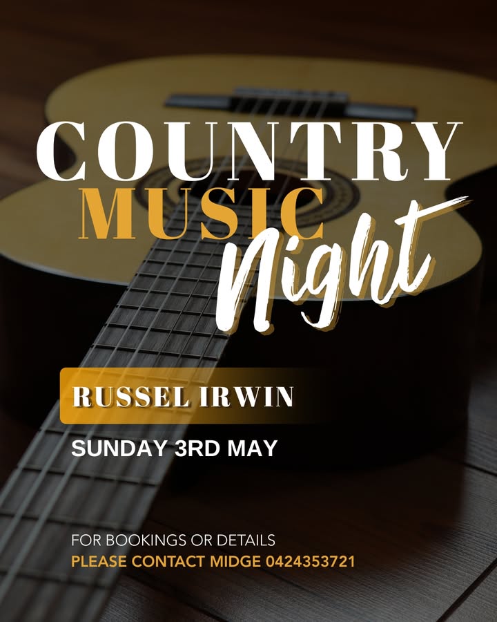 Featured image for “Country Music Night with Russel Irwin at Maryborough Highland Society”