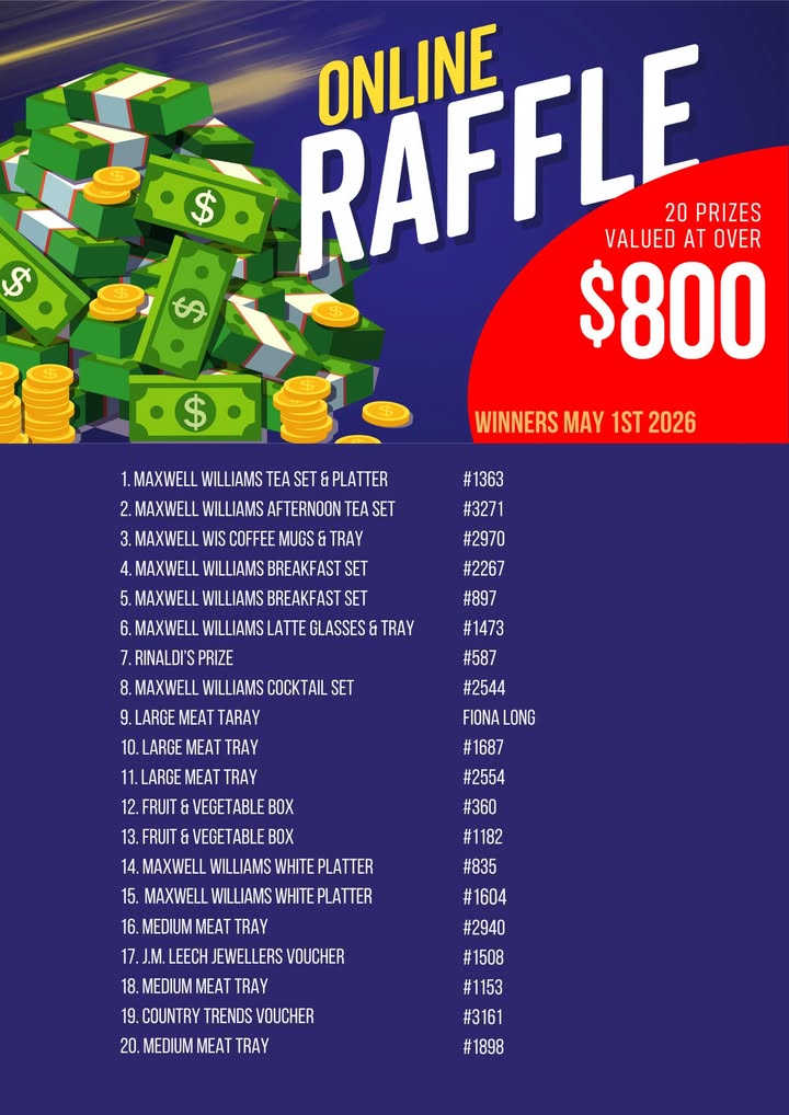 Featured image for “Online Raffle Winners Announced at Maryborough Highland Society”