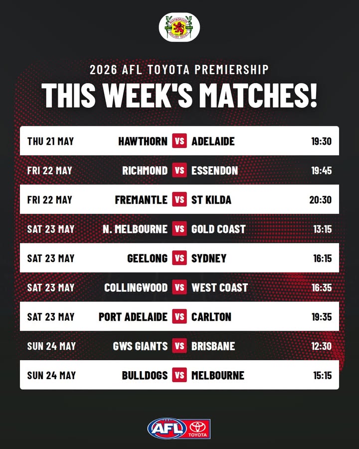 Featured image for “Watch the AFL This Week at Maryborough Highland Society”