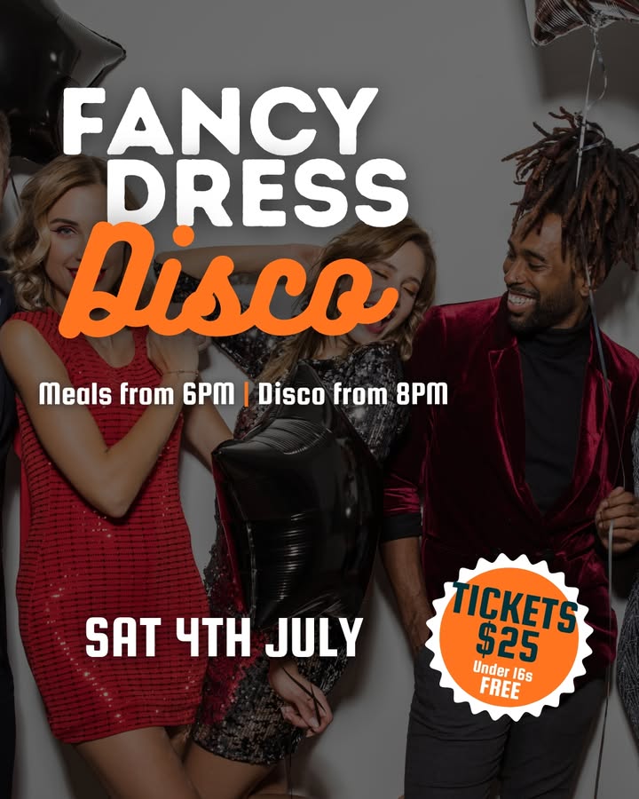 Featured image for “Fancy Dress Disco at Maryborough Highland Society – 4th July”