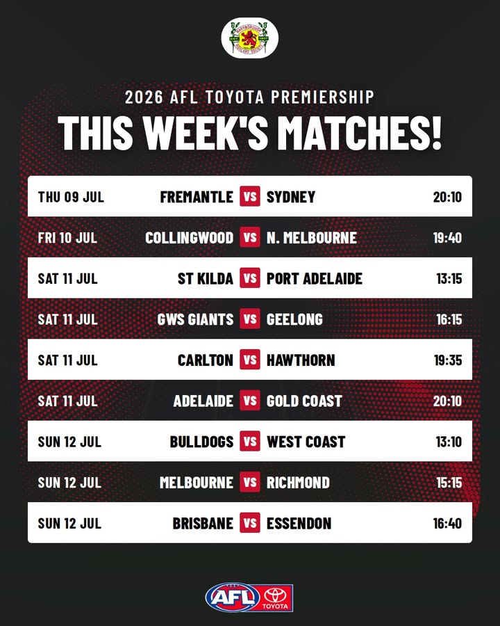 Featured image for “Watch AFL Live at Maryborough Highland Society This Week”
