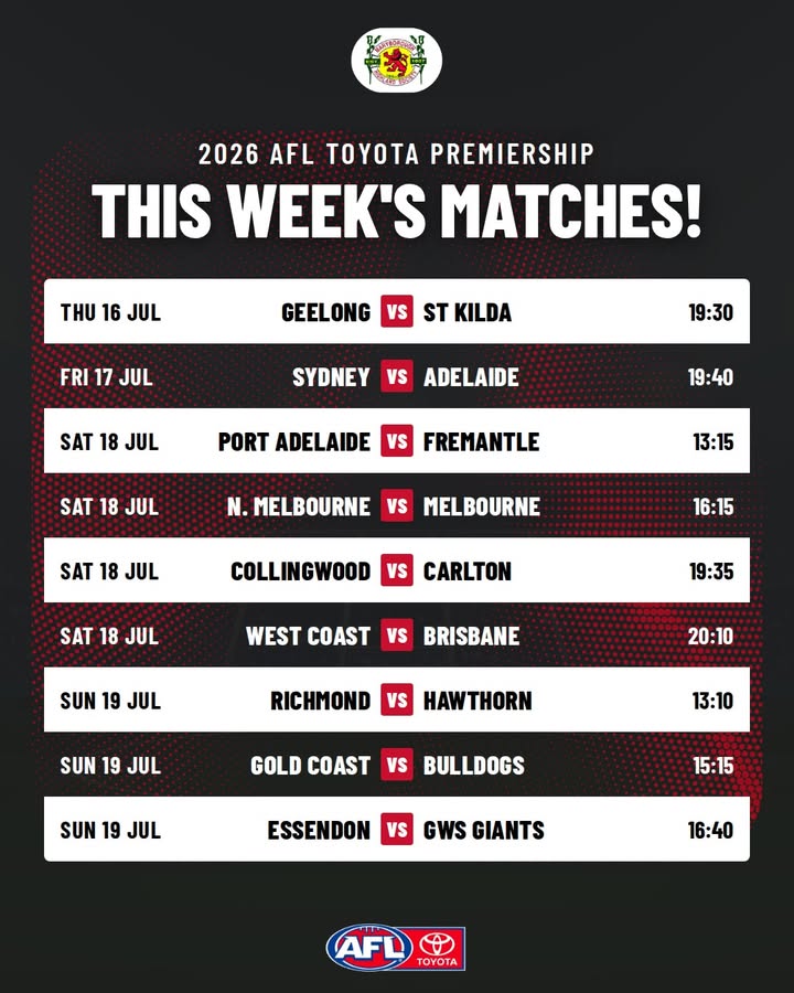 Featured image for “Watch AFL Round Matches at Maryborough Highland Society”