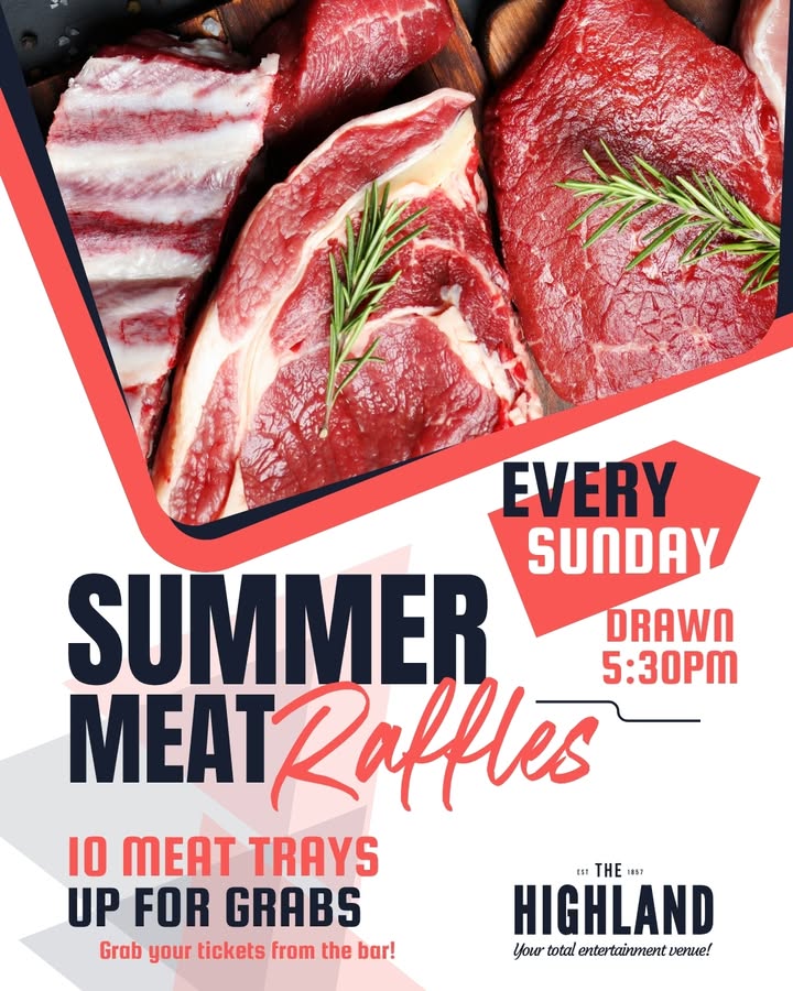 Featured image for “Summer Meat Raffles Every Sunday at Maryborough Highland Society”
