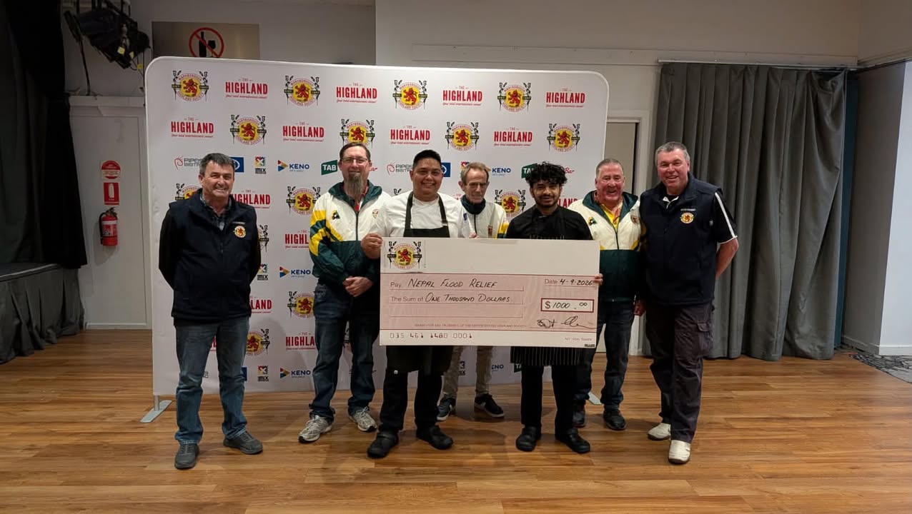 Featured image for “Nepal Flood Relief Fundraiser at Maryborough Highland Society”