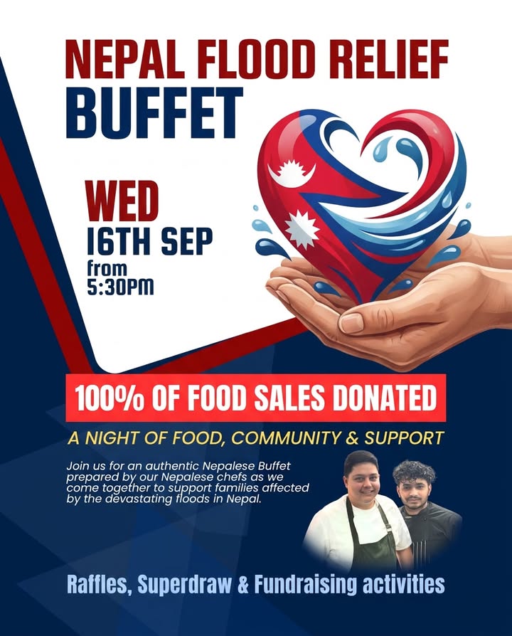 Featured image for “Nepal Flood Relief Buffet at Maryborough Highland Society”