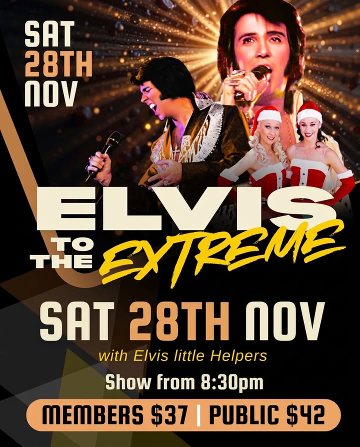 Featured image for “Elvis to the Extreme Live at Maryborough Highland Society – 28 Nov”